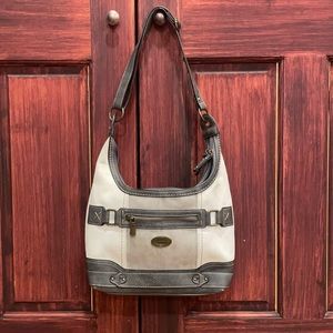 Concept purse. Double pocket zip shut.